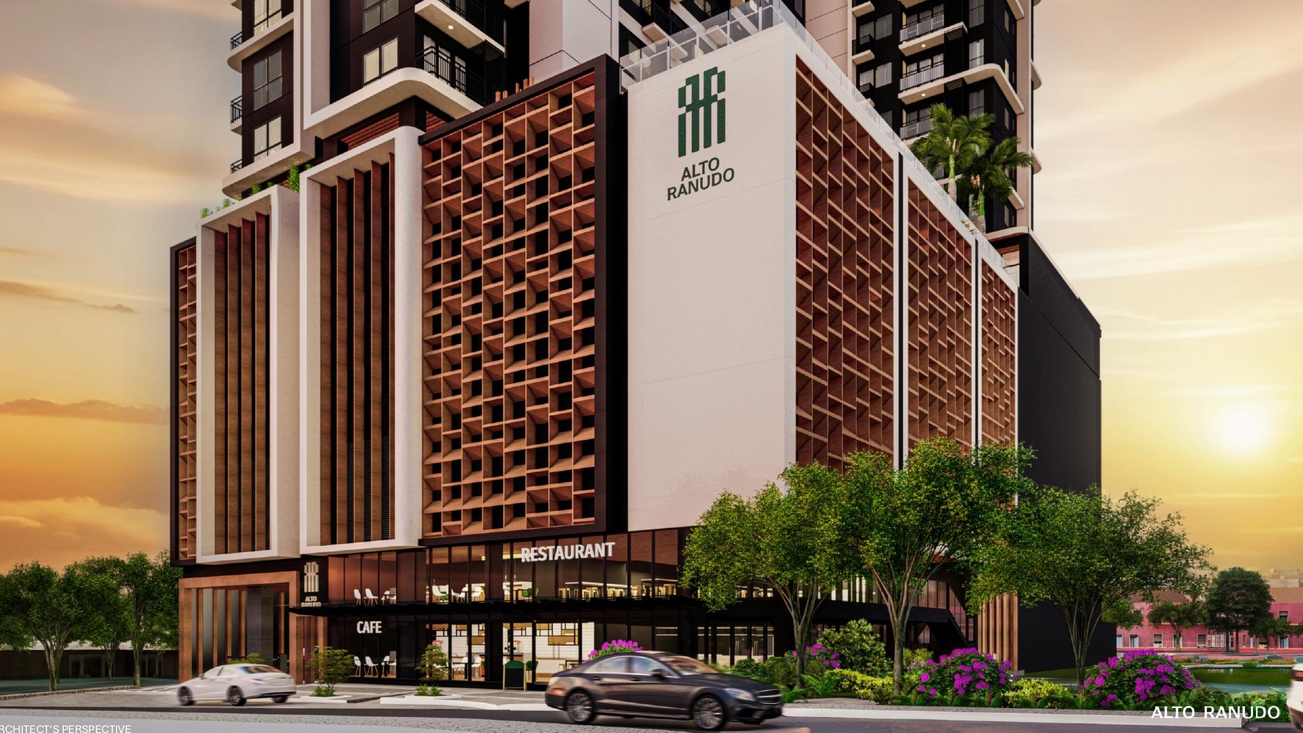 Alto Ranudo Building Podium and Street View